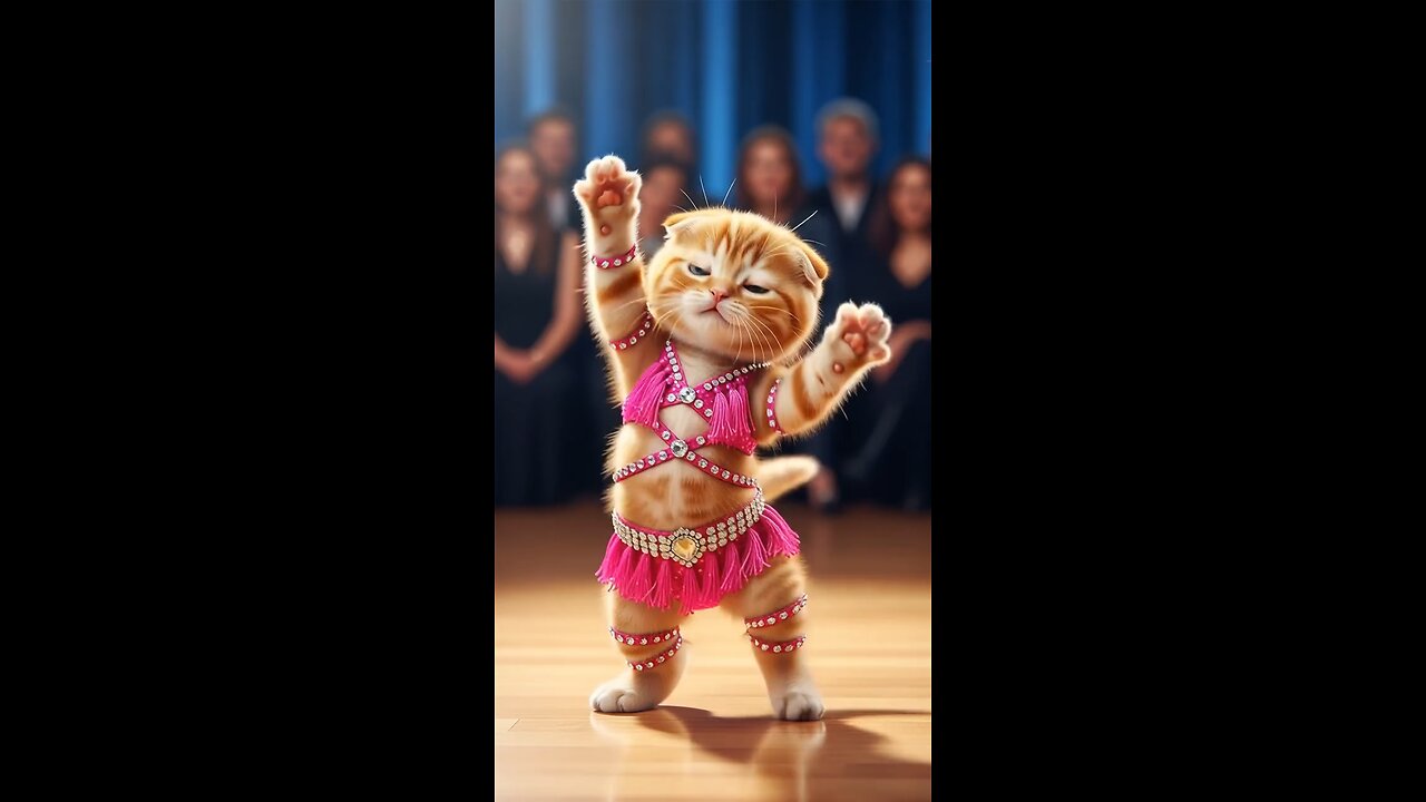 Cute 😍🥰 🐈😺 Cat dance