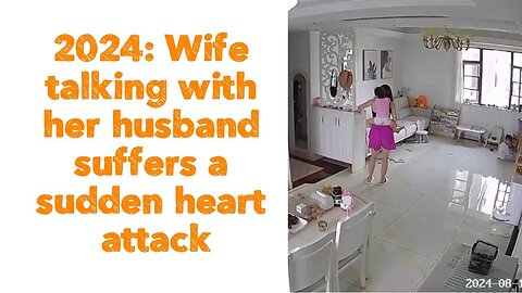 2024: Wife talking with her husband suffers a sudden heart attack.