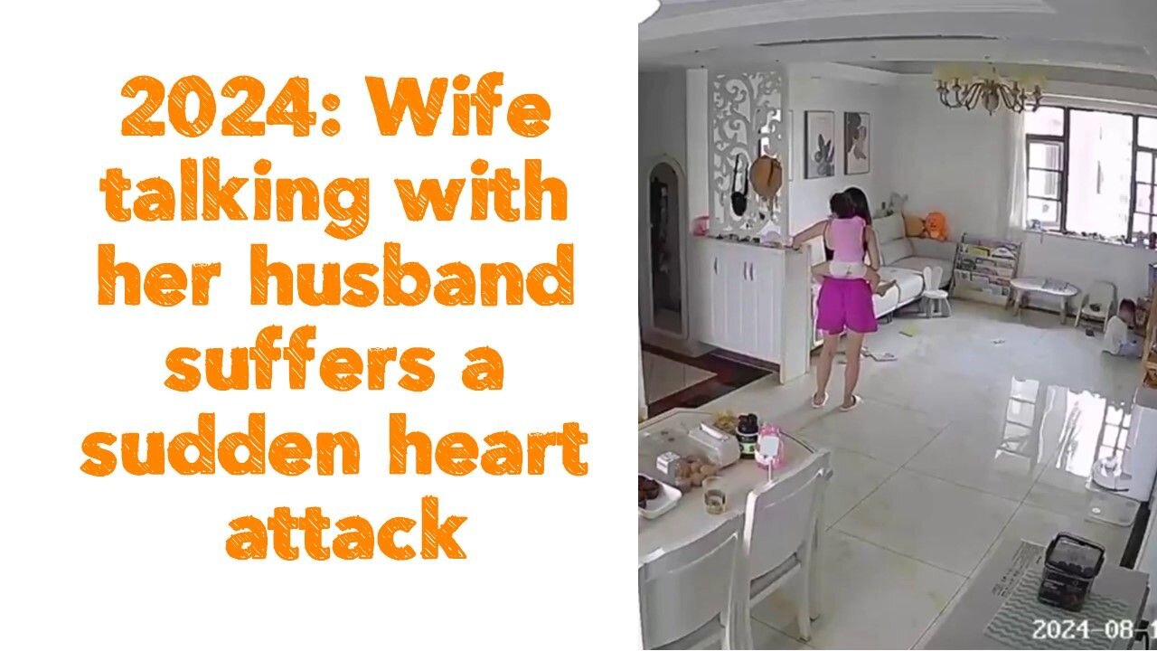 2024: Wife talking with her husband suffers a sudden heart attack.