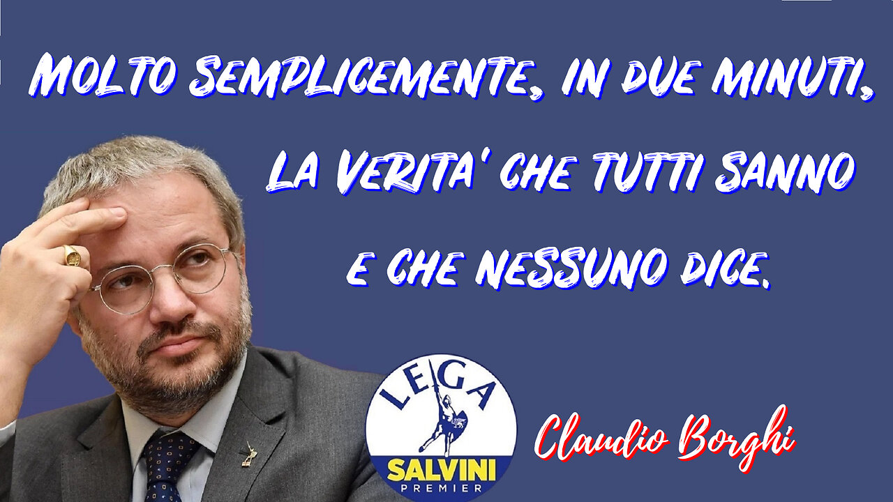 🔴Molto semplicemente, in 2 minuti, la verità che tutti sanno e che nessuno dice #borghi #rearmeurope
