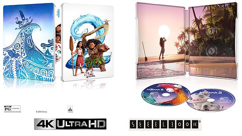 Moana 2 [4K UHD & Blu-ray Combo + Digital Steelbook & Standard Blu-ray]