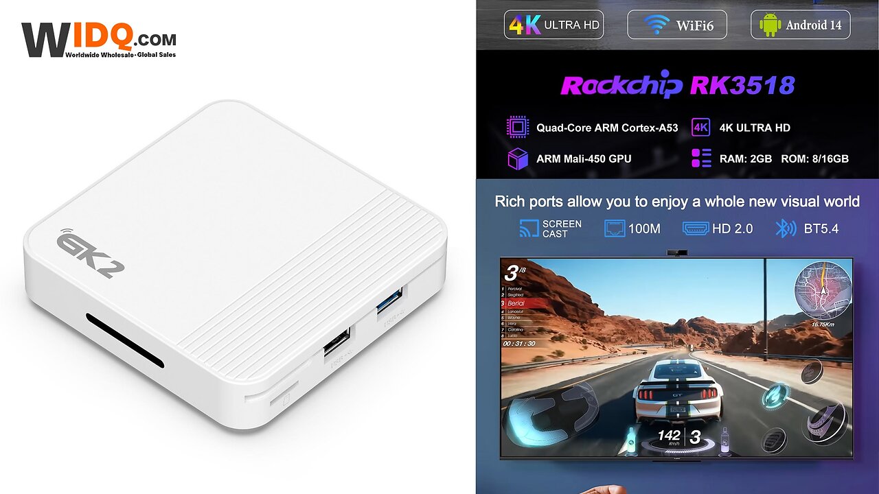 🎬 Android 14 4K Smart TV Box — Power Up Your Entertainment! 🚀