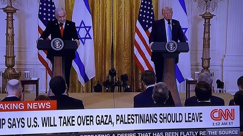 Propose takeover of Gaza Strip Trump n Netanyahu @ Press Conference