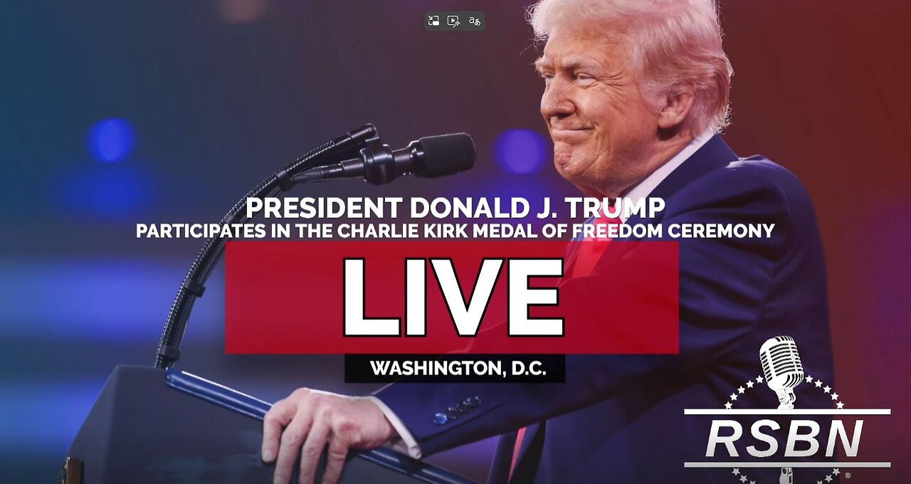 Trump Participates in the Charlie Kirk Medal of Freedom Ceremony - 10/14/25