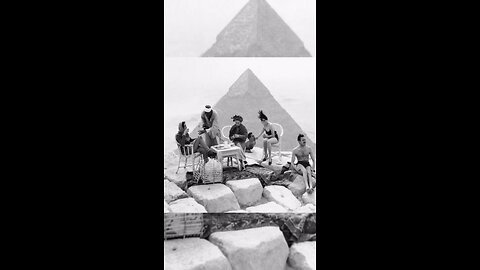The Day Tourists Drank Tea on the Great Pyramid (1938) ☕️🏺