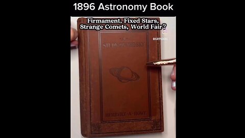 An old astronomy book confirms that the stars are fixed in the firmament