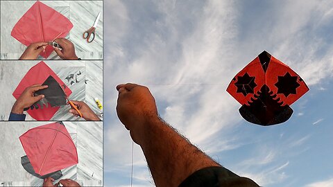 Easy Small Kite Making & kite Flying Tutorial