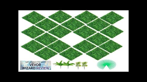 VEVOR Artificial Boxwood Panels 20 PCS 20"x20" Boxwood Hedge Wall Panels PE Review