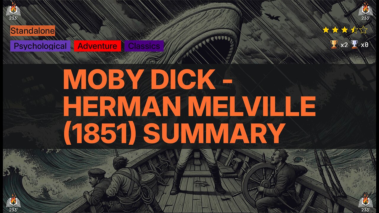 Moby Dick - Herman Melville (1851) Summary