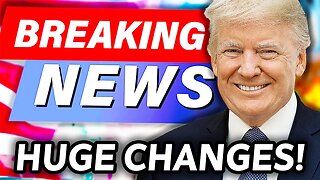 BREAKING NEWS! PRESIDENT TRUMP ANNOUNCES MAJOR NEW POLICY CHANGE!