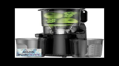 Cold Press Juicer Amumu Slow Masticating Machines with 5.3" Extra Large Feed Review