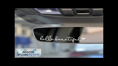 3x Hello Beautiful Rearview Mirror Decal Vanity Mirror Stickers Rear View Mirror Review