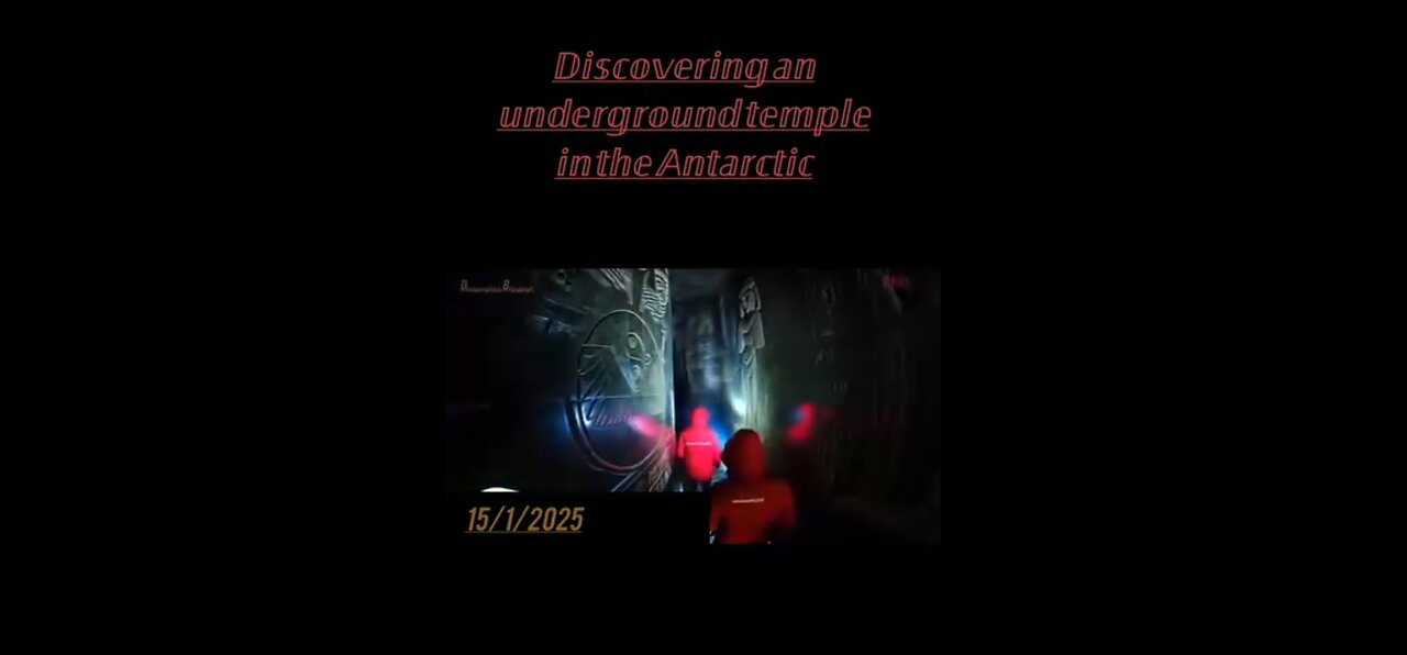 Antarctica underground temple