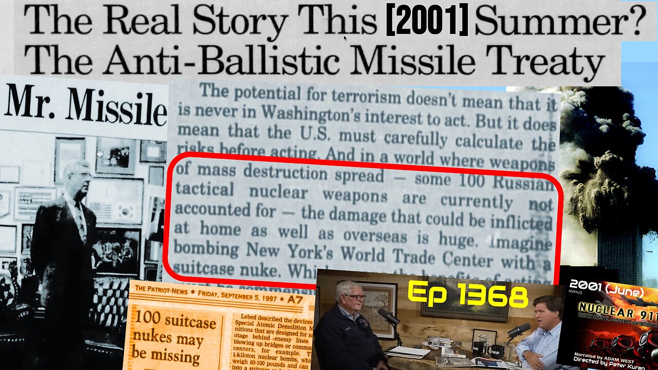Suitcase nukes and 9/11 (and more, Sunday longstream Ep 1368)