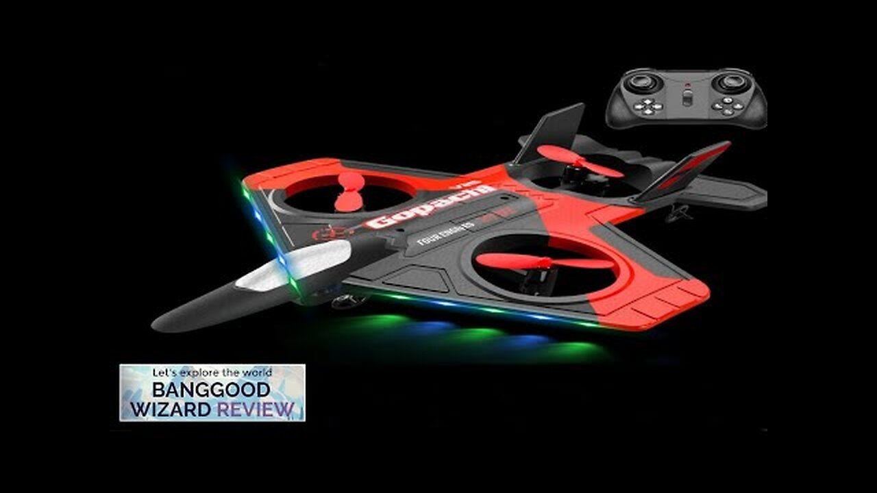 4DRC V25 2.4G Stunt Flight Slide Takeoff 360° Filp 15mins Flight Time Review