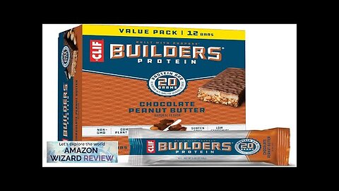 CLIF Builders Chocolate Peanut Butter Flavor Protein Bars Gluten-Free Review