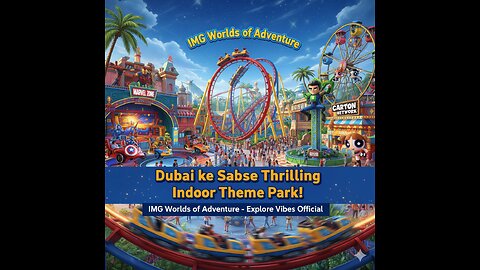 Dubai’s Thrilling Indoor Theme Park | IMG Worlds of Adventure 🎢✨