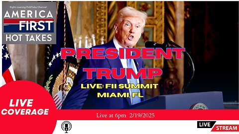 Live President Trump at FII Summet