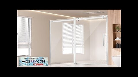 VEVOR Frameless Shower Door 58-59" x 75" SGCC Tempered Glass 5/16" Chrome Review