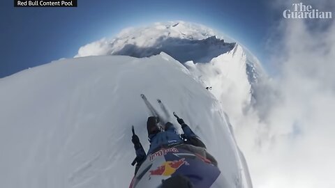 Polish skier becomes first person to climb Everest and ski down without extra oxygen 
