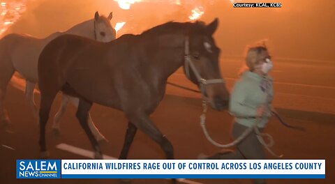 California Wildfires Rage Out Of Control Across Los Angeles County 'Worst Is Yet To Come'