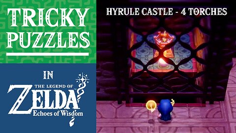 The Legend of Zelda: Echoes of Wisdom | Tricky Puzzles | Hyrule Castle B2 - 4 Torches