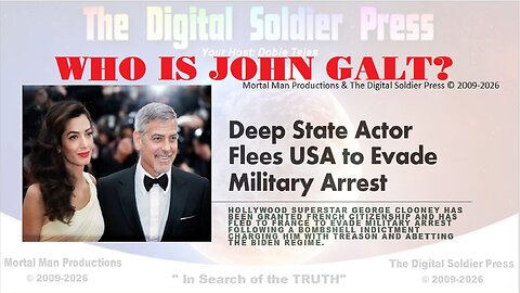 Deep State Actor Flees USA To Evade Military Arrest. WHO IS JOHN GALT?