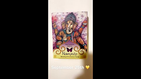 9/25/25 card: meditation blessings