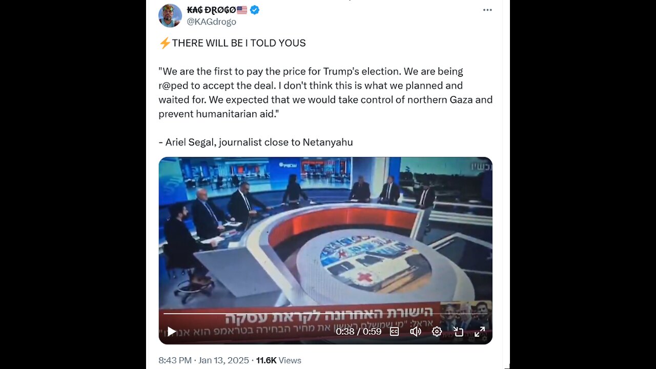 ⚡️THERE WILL BE I TOLD YOUS "We are the first to pay the price for Trump's election.