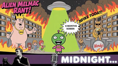 ALIEN RANT FROM MELMAC 🔥 Big Apartment Fire + Ralphie May ROASTS LA + Jazz Cat Rock Cats GO WILD!