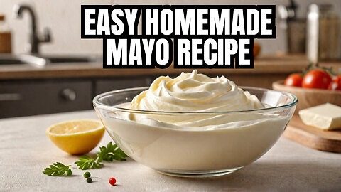 Easy Healthy Homemade Mayonnaise Recipe