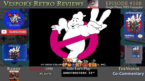 Halloween 2025 🎃 Gameplay | Ghostbusters II (NES) Full Playthrough | Commentary | Spooktober 🎃