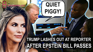 “Quiet Piggy!” Trump Lashes Out At Reporter After Epstein Bill Passes Overwhelmingly In House!