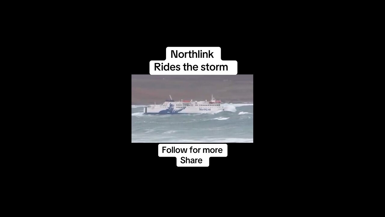 Ship rides the storm