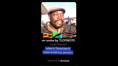 mr snake afroteso song by TLOPEKOTE salute to Tanzanians and the entire world true patriots