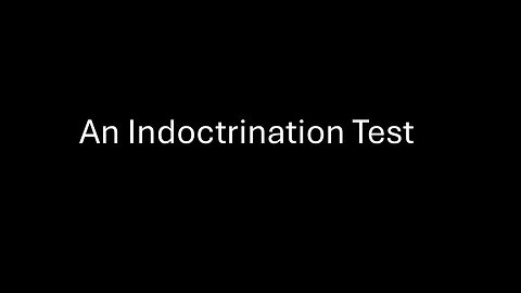 Indoctrination Test! A look at CO2