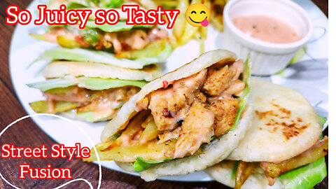 “Chinese Pocket Shawarma 🌯 | Street Style Chinese Shawarma Sandwich | نئی اور یونیک ریسپی”