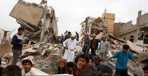 Clear up of rubble begins after Israeli strikes on Sanaa kill at least 9, including 4 children