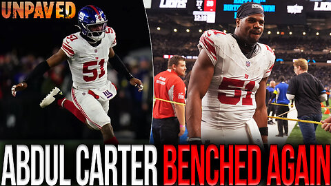 Abdul Carter BENCHED In First Quarter AGAIN | UNPAVED