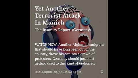 Yet Another Terrorist Attack In Munich.