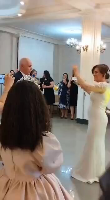 Wedding celebration of 85-year-old groom and 71-year-old bride in Iran.