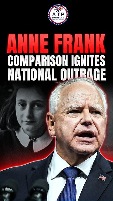 HOLOCAUST OUTRAGE: Walz Slammed After Anne Frank Comparison During ‘Never Again’ Week