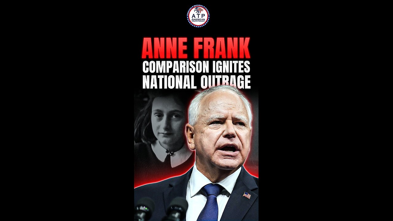 HOLOCAUST OUTRAGE: Walz Slammed After Anne Frank Comparison During ‘Never Again’ Week