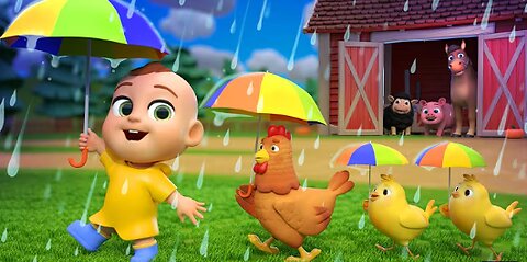 Rain Rain Go Away | Animal Version | Newborn Baby Songs