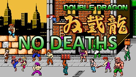Double Dragon (Nintendo Entertainment System) Longplay - 1 Life (4K 60fps) Custom Borders