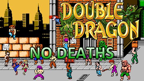 Double Dragon (Nintendo Entertainment System) Longplay - 1 Life (4K 60fps) Custom Borders