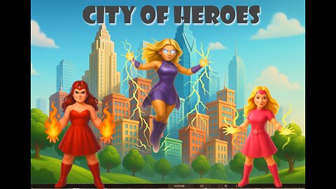 🔴🤣💕 Giggler GIRL, 2 of 2, CITY OF HEROES, late Fri 2-13-2026 2 of 2