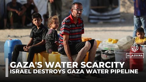 Gaza families endure severe shortages after Israel hits water pipeline