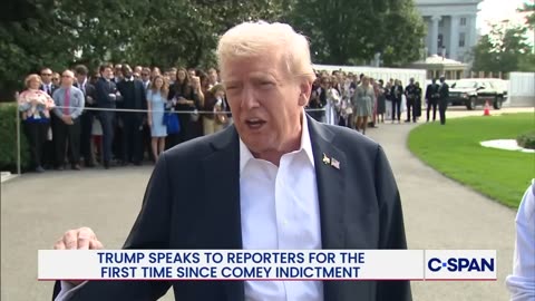 President Trump on James Comey Indictment