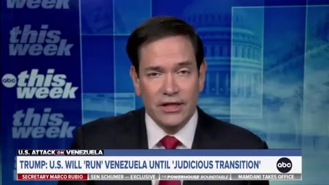 ‘Let Me Ask the Question Again’: Stephanopoulos Pushes Rubio Answers Venezuela in Tense Battle